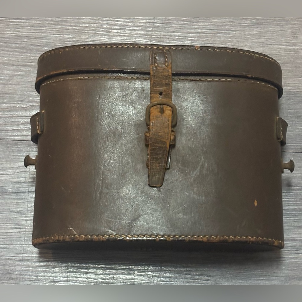 Vintage Post WWII 1940s/50s British Leather Binocular Case – "Made in England"